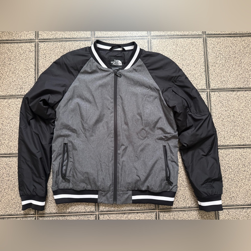 The North Face Black and Gray Bomber Jacket